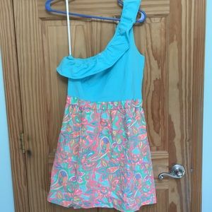 Medium Bright Lilly Pulitzer One Shoulder Dress