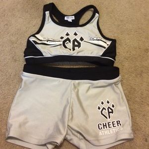 Cheer Athletics sports bra and spandex