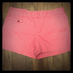 Pink/salmon Loft shorts. Size 6.