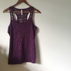 Purple Lace Tank