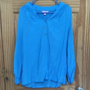 Medium Blue Elsa Lilly Pulitzer Top