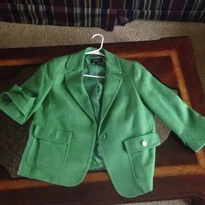 Green blazer (petite)
