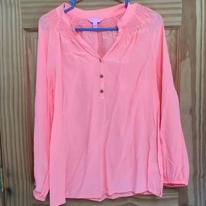 Large Bright Orange Elsa Lilly Pulitzer Top