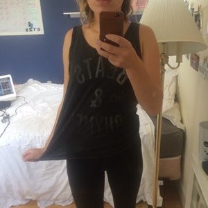 Beats & rhymes faded logo tank top