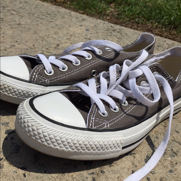 ❌SOLD❌ Charcoal Converse, Like New - Picture 2 of 4