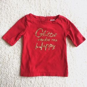 baby | glitter makes me happy tee