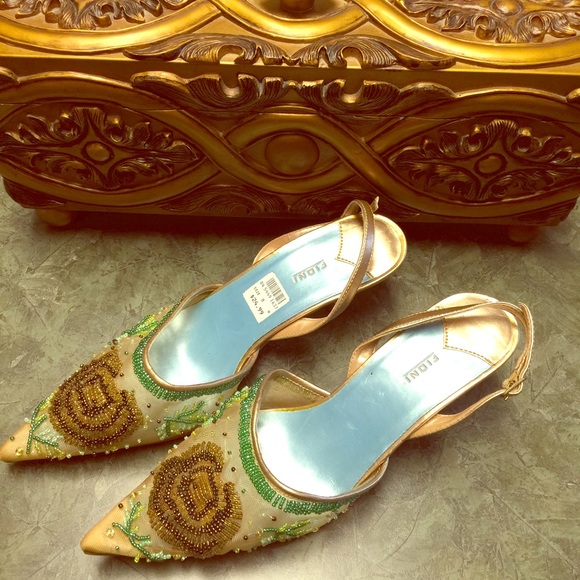 size 8 Fioni beaded heels