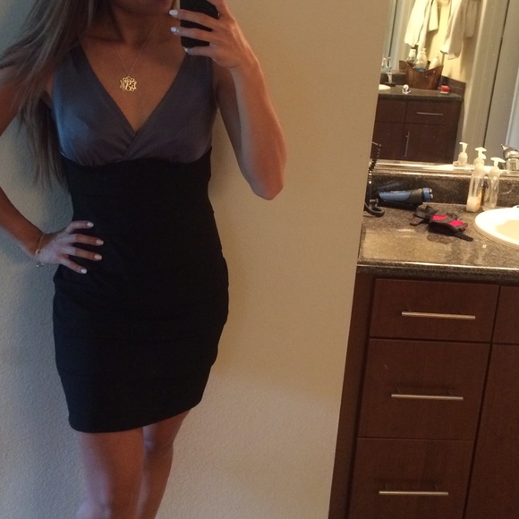 Dresses & Skirts - Black & Olive Evening Dinner Dress