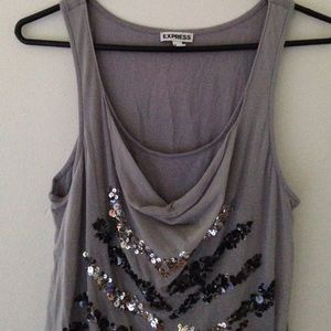 Gray, sparkly tank💎