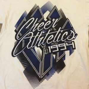 Cheer Athletics white tryout t-shirt 14-15 season
