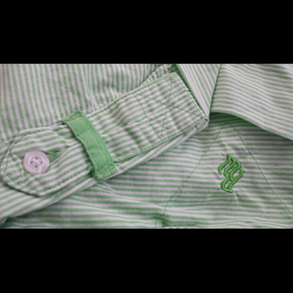 LIME GREEN MENS SHIRT [WORN ONCE] - Picture 3 of 4