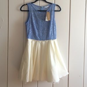 Jun and ivy lace and tulle skater dress medium