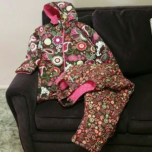 Hanna Anderson  Girls Winte Ski Coat Snowpants Set