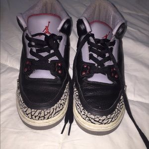 Cement three Jordan's