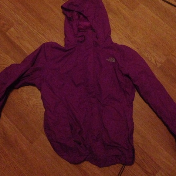 Purple north face windbreaker