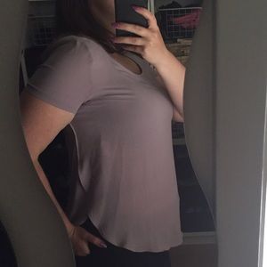 Lavender Side Slit Blouse