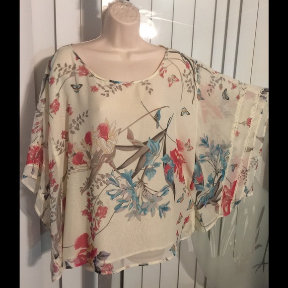 Investments chiffon blouse size XL - Picture 2 of 3