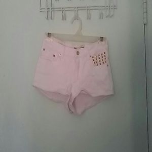 Gold studded shorts