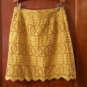 INC scalloped hem skirt