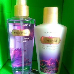 Love Spell body lotion and spray