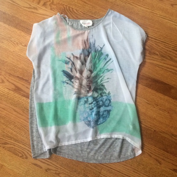 Vince Camuto Pineapple Shirt
