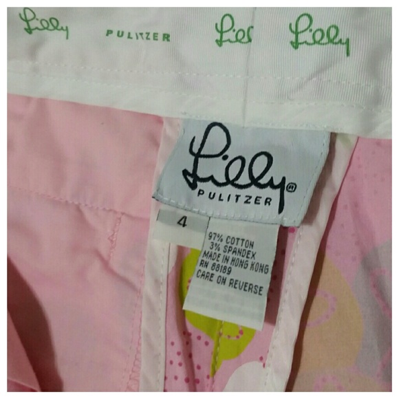 Lilly Pultizer Sand Dollar Capri Trousers Size 4 - Picture 3 of 4