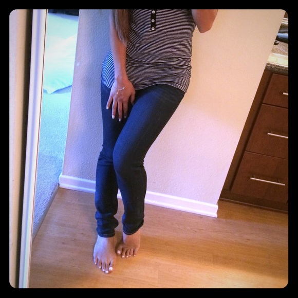 Dark Wash Denim Blue Jeans