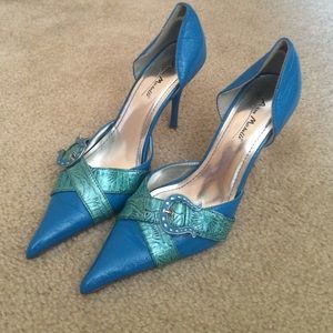 Blue heels