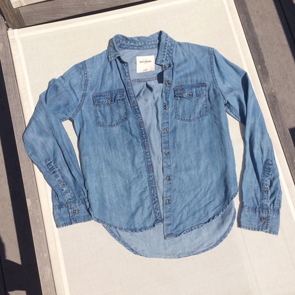 Denim button up from Abercrombie & kids