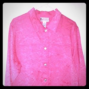 ❤️ Red Rose Pattern Jacket NWOT