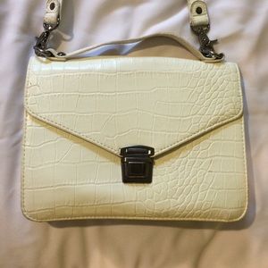 White leather bag from PacSun