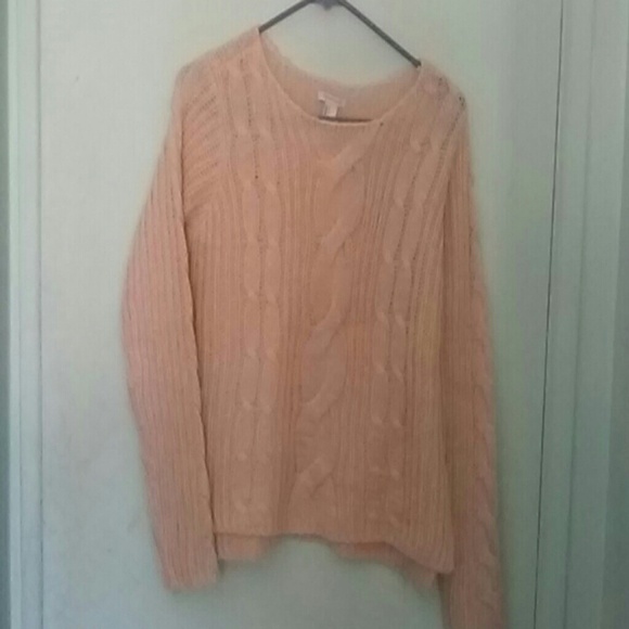 Pink knit sweater