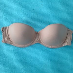 Strapless nude push up bra 34a