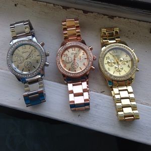 3 Geneva watches!