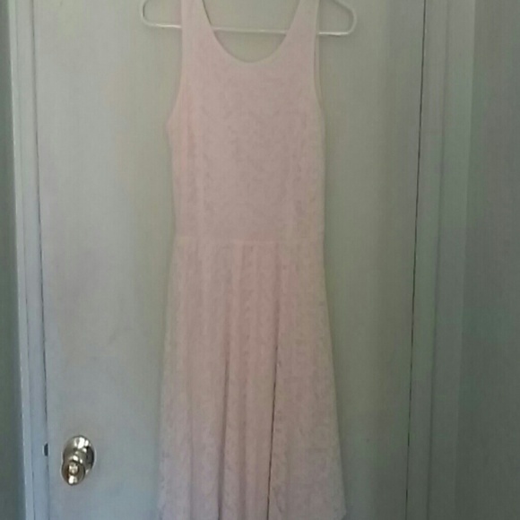 White lace skater dress