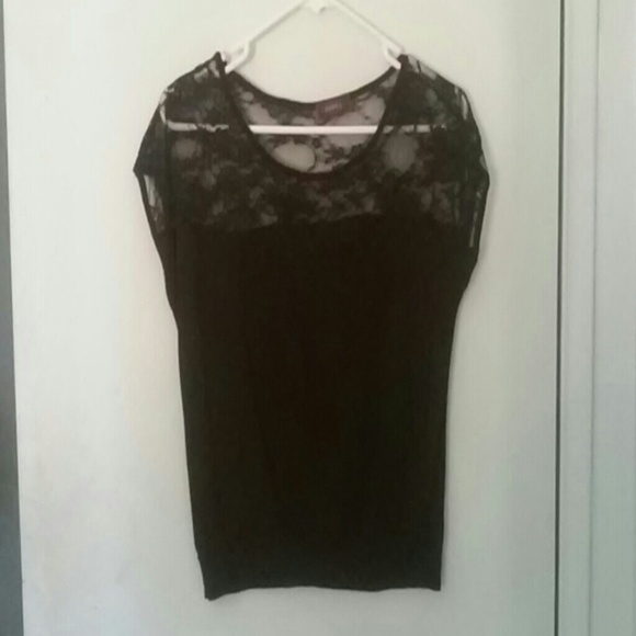 Black lace top
