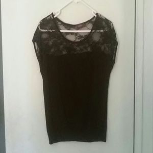 Black lace top
