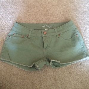 Light green shorts