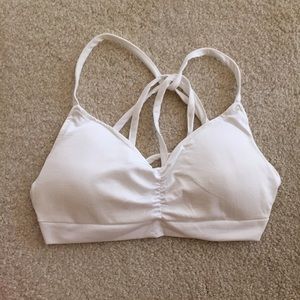 ADORABLE!! Strappy back white bralette
