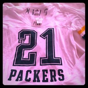 PINK packers long sleeve shirt SZ SMALL