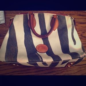 Dooney and Bourke Natural Zebra Satchel