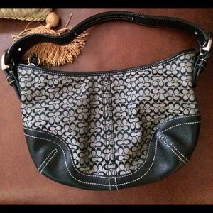 COACH shoulder bag black/white