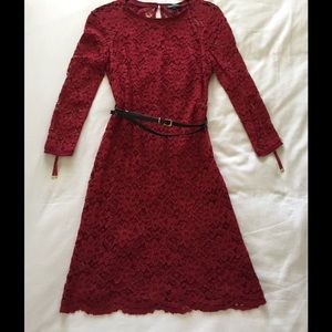 Juicy Couture Red Lace Dress