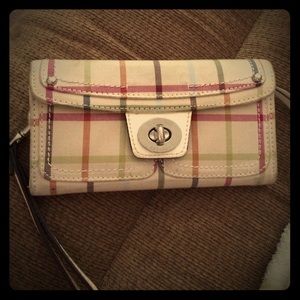 Coach plaid wallet