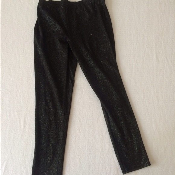 Kids Black Leggings with Sparkle