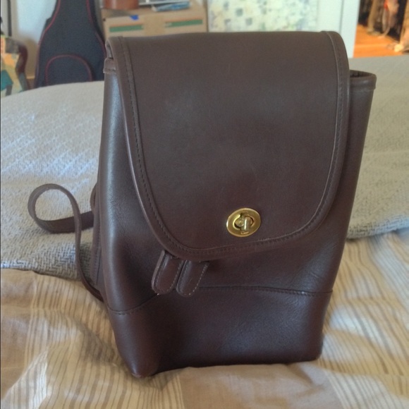 Coach Leather Backpack