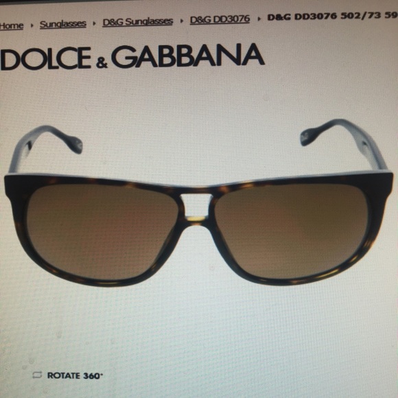 D&G DD3076 Sunglasses (Havana Brown) - Picture 4 of 4