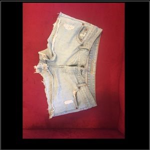 American eagle size 4 cutoff light wash shorts