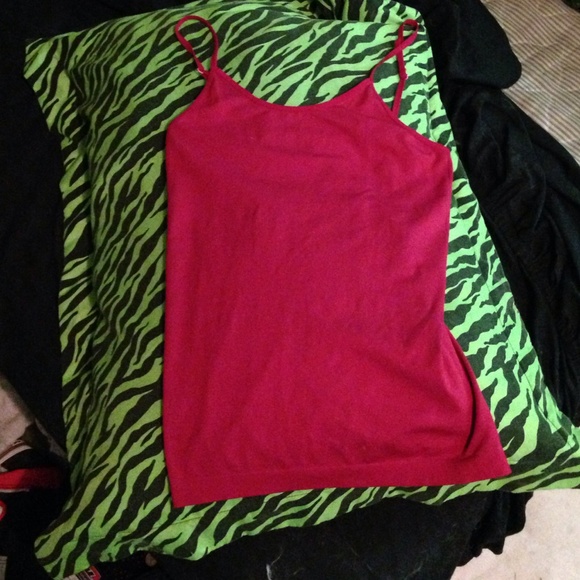 Red stretchy tank top
