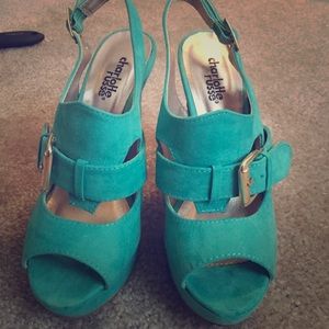 Turquoise Charlotte Russe heels